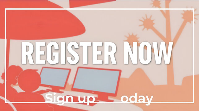 Register now online registration sign up today event