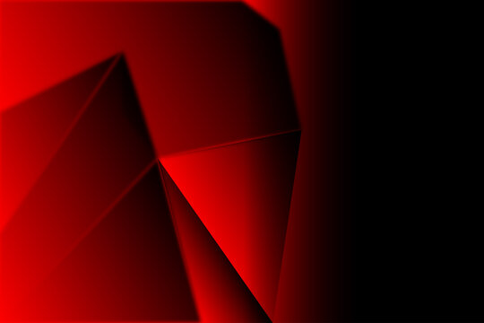 Abstract red geometric gradient background with sharp lines