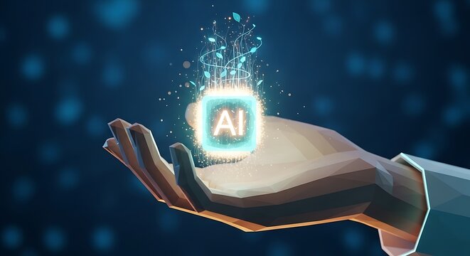 AI Seed Sprouting from Palm