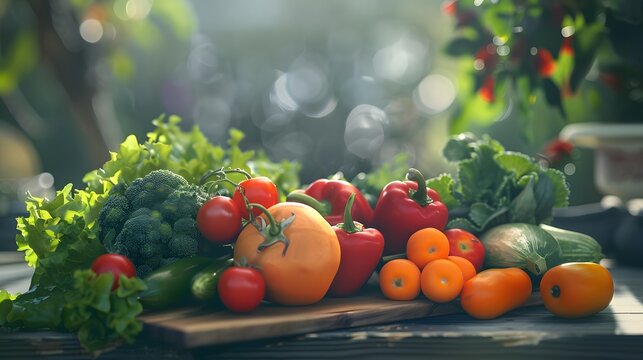 Assortment of fresh colorful fruits and vegetables symbolizing healthy lifestyle nutrition and leukemia prevention awareness through natural diet concept. Healthcare concept