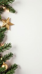 Elegant gold star Christmas loading bar on white , stock, holiday, gold