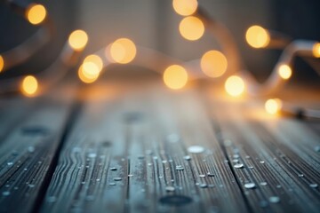 Soft-focus silver & gold glitter, vintage string lights backdrop , light, romantic