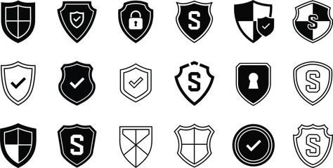 Blue Check Mark Verified Badge Icons Set on Transparent Background