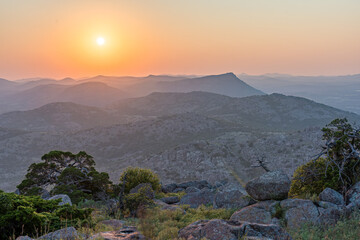 Sunset Over the Wichita Mountains, Lawton, OK