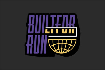 running and sporty urban fashion template for printing	