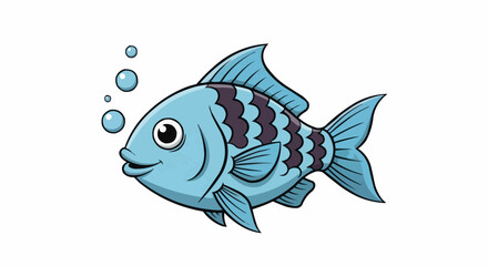 fish on a white background