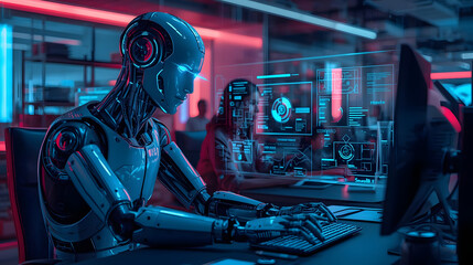 Old computer technology with gears and film studio equipment for digital media industry