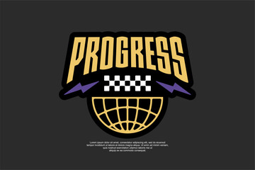 running and sporty urban fashion template for printing	