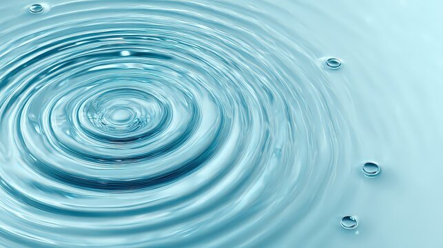 Water Surface with Ripples and Light Blue Tint Reflecting Natural Light a Captivating Display of Fluid Motion and Reflections Optimized for Stock