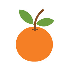 Red Apple with Leaves Vector Illustration – Fresh Fruit Icon