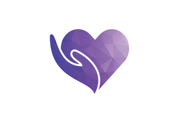 Low Poly and Healthcare Medical logo design, Vector design Concept