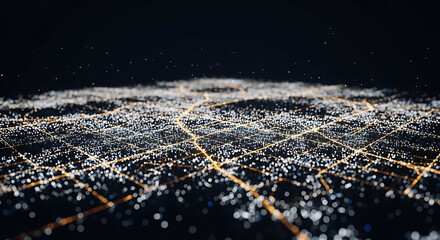 Modern abstract network background for tech companies and digital innovation firms, use in presentations and websites, representing data connections