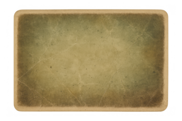 Vintage textured paper background with aged look, blank retro postcard overlay, old scrapbook element with transparent edges