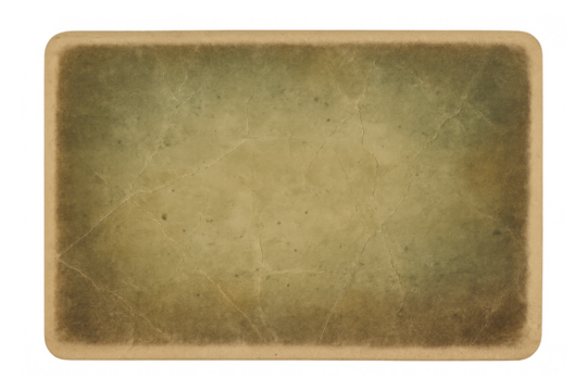 Vintage textured paper background with aged look, blank retro postcard overlay, old scrapbook element with transparent edges