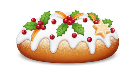 Delicious christmas stollen cake recipe with marzipan and icing for holiday baking and festive dessert ideas