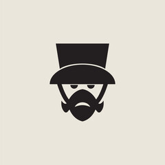 man cool logo design business