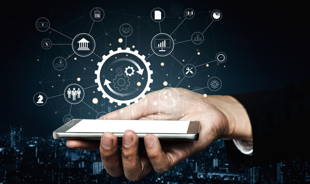 A business process automation and operations management system. A concept for integrating and automating core business functions for efficiency. Motif