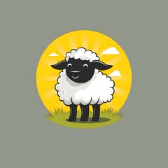cartoon sheep logo
