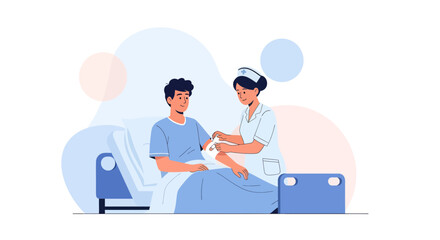 Medical Professional Providing Patient Care In Modern Healthcare Environment