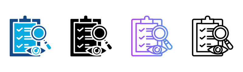 Inventory Icon Multiple Style Vector Illustration
