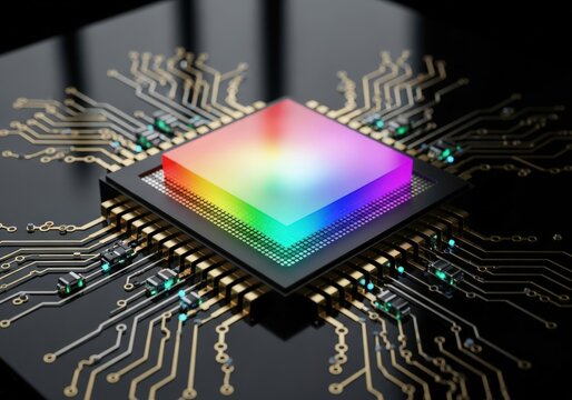 Central processing unit cpu microchip semiconductor technology chip