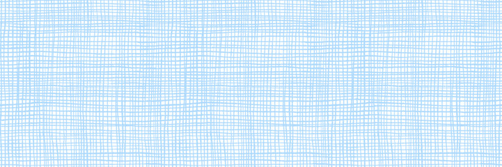 Fabric denim cross hatch seamless texture pattern. Blue hand drawn crayon stripes, abstract denim texture background. Rough pastel textile seamless background, weaving illustration.