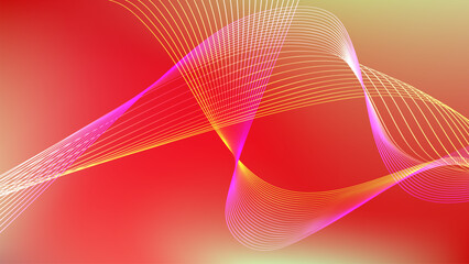 abstract background vector illustration with wavy lines