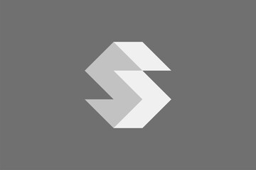 letter S geometric bold logo 