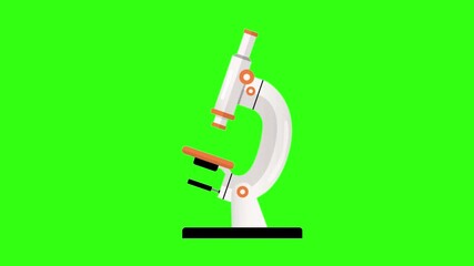 Microscope animation - Powered by Adobe