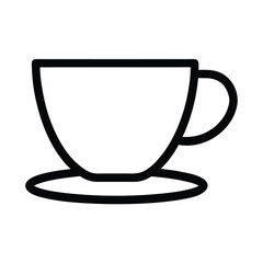 Teapot Outlined In Bold Vector Illustration
