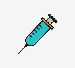 Syringe Icon &ndash; Medical Injection Symbol