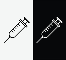 Syringe Icon &ndash; Medical Injection Symbol