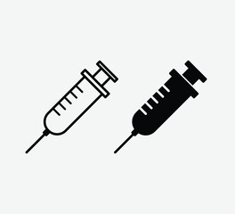 Syringe Icon &ndash; Medical Injection Symbol