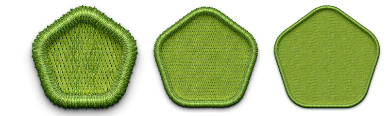 embroidery shapes. Embroidery Background. Pentagon Shapes