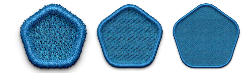 embroidery shapes. Embroidery Background. Pentagon Shapes