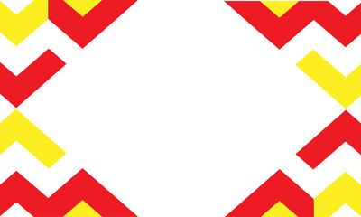 Abstract Geometric Pattern with Red and Yellow Accents.