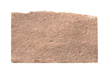 torn brown textured paper isolated on transparent background