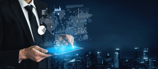 Global business data analysis and market research report. Using analytics and statistics for...