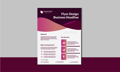 Business flyer minimal template.