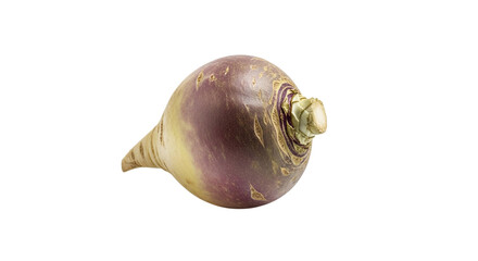 Fresh turnip isolated on transparent background, a root vegetable with a slightly sweet and pungent flavor, often used in soups, stews, and roasted dishes