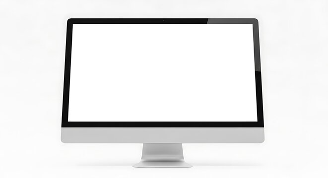 Sleek silver computer screen display technology