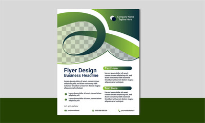 Corporate professional flyer design with a modern layout.