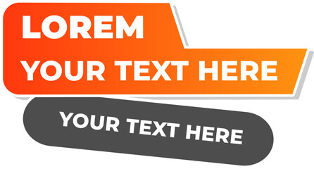 Modern Gradient Text Label Template for UI, Branding, and Marketing Design