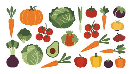 Fresh Assortment of Vegetables for a Healthy Lifestyle and Nutritious Meals