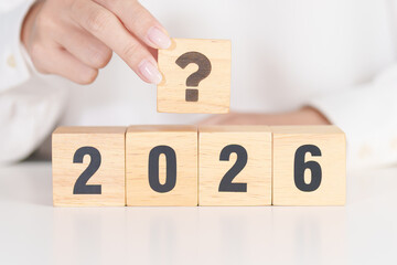 2026 New year with questions mark. FAQ, frequency asked questions, Answer, Q and A, Information, Communication and interrogation Concepts