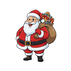 santa claus with gifts