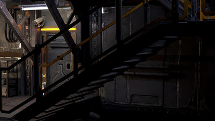 闇市_錆びた通路 © タラコおにぎり