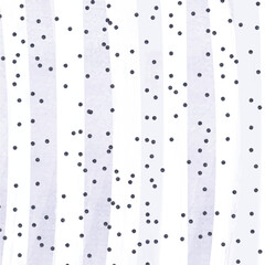 Hand-Drawn Lavender Stripes with Scattered Dots