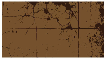 Grunge brown texture with cracks and scratches for backgrounds or design element usage