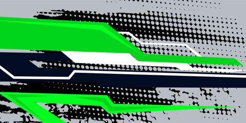 Abstract Car decal design vector. Graphic abstract stripe racing background kit designs for wrap vehicle, race car, rally, adventure and livery